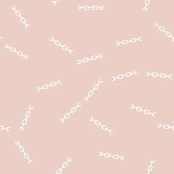 Cable chain line seamless pattern Stock Illustration
