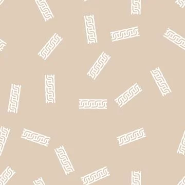 Cable chain line vector seamless pattern Stock Illustration