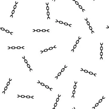 Cable chain vector seamless pattern イラスト素材