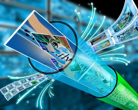 Cable channel Stock Illustration