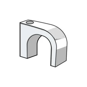 Cable clip providing secure wire management solution Stock Illustration