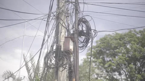 Cable Closed Up Taken using Sony A7ii SLog2 Stock Footage 299776158