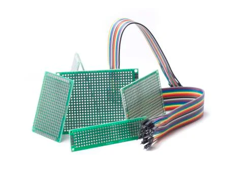 Cable colours pcb Stock Photos