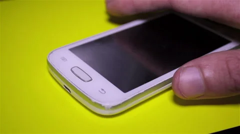 Cable connections mobile Video stock 55137120