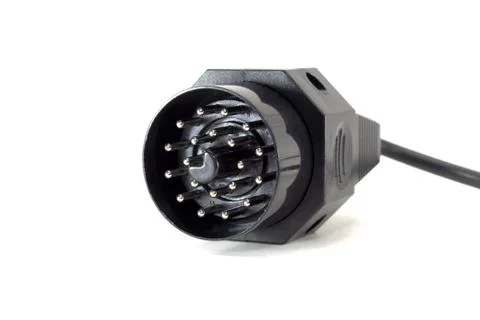 Cable connector for computer diagnostics of a car Stock Photos
