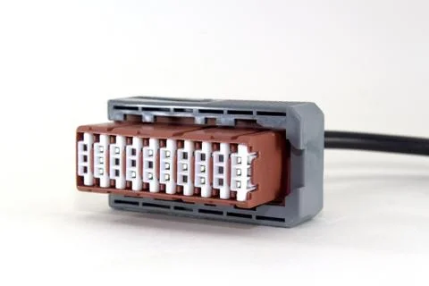 Cable connector for computer diagnostics of a car Foto stock