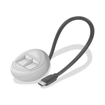 Cable Connector Illustration Stock Illustration