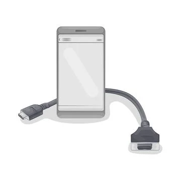 Cable Connector Illustration Stock Illustration