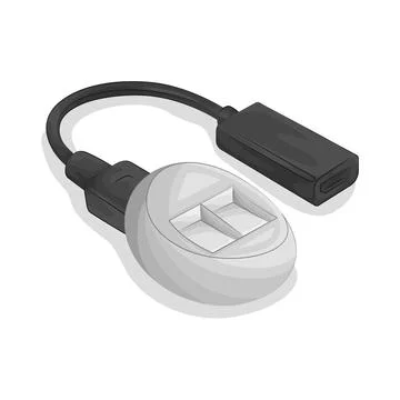 Cable Connector Illustration Stock Illustration