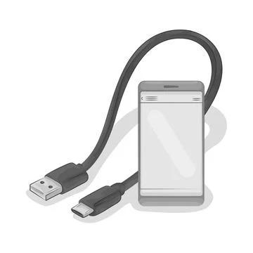 Cable Connector Illustration Stock Illustration