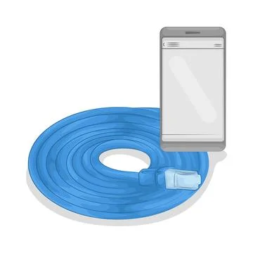 Cable Connector Illustration Stock Illustration