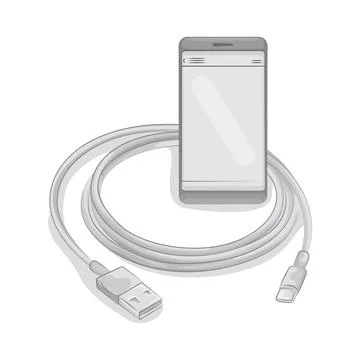 Cable Connector Illustration Stock Illustration