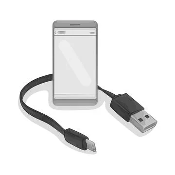 Cable Connector Illustration Stock Illustration