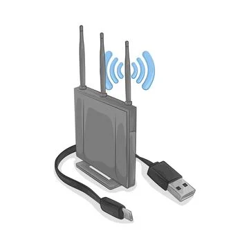 Cable Connector Illustration Stock Illustration