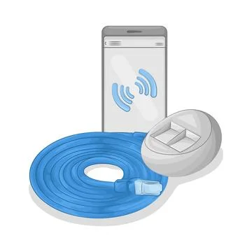 Cable Connector Illustration Stock Illustration