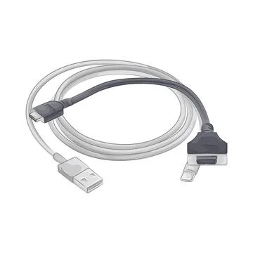 Cable Connector Illustration Stock Illustration