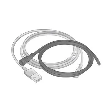 Cable Connector Illustration Stock Illustration