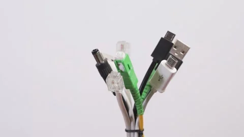 Cable connectors Stock Footage 313343465