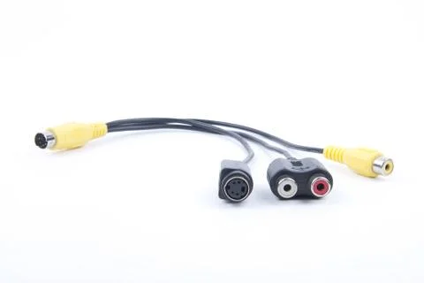 Cable with connectors Foto stock