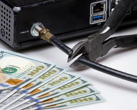 Cable Cord Cutting Stock Photos