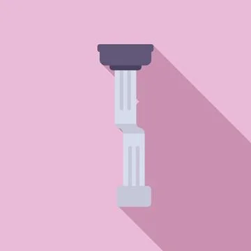 Cable data system icon flat vector. Button tool Illustrazione stock