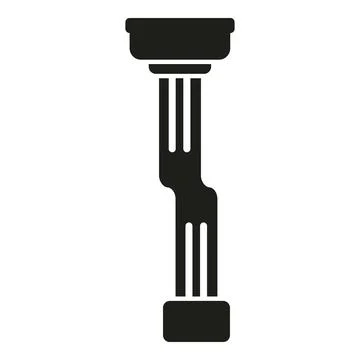 Cable data system icon simple vector. Button tool Stock Illustration
