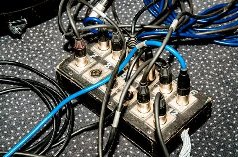 Cable divider on the stage Stock Photos