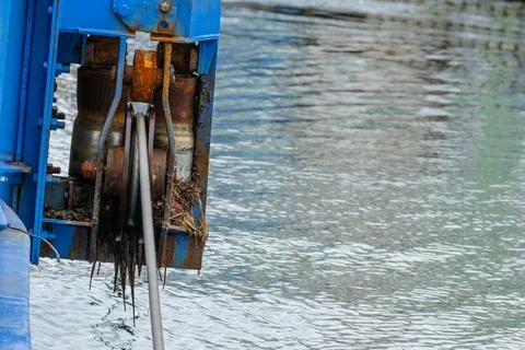 Cable drive on a cable ferry Stock Photos