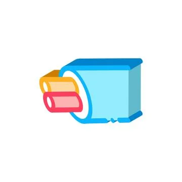 Cable with electrical cords isometric icon vector illustration Stock Illustration