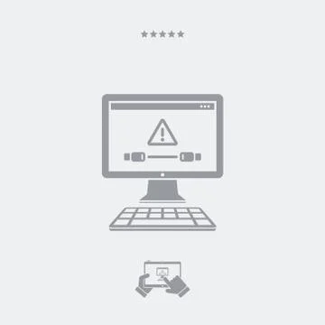 Cable error notice icon Stock Illustration