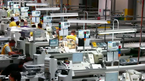 Cable Factory in the car industry Stock Footage 53511060