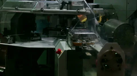 Cable Factory in the car industry Stock Footage 53511204