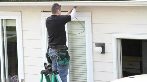 Cable Guy Stock Footage 620796