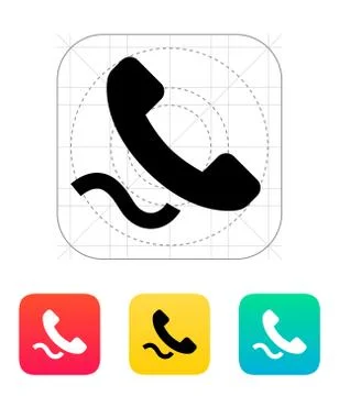 Cable handset icon Stock-Illustration