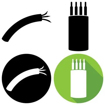 Cable icon vector Stock Illustration