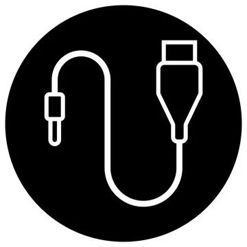 Cable icon vector Stock Illustration