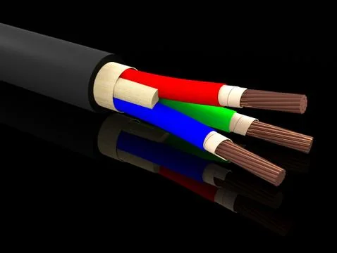 The cable Illustrazione stock