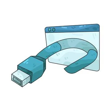 Cable illustration 库存插图