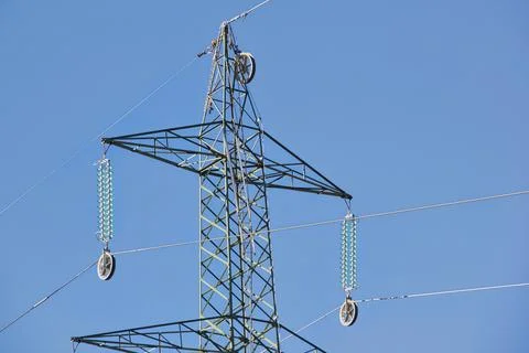 Cable insulators Foto stock