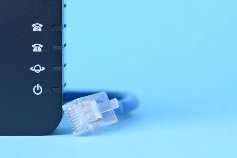 Cable internet access Stock Photos