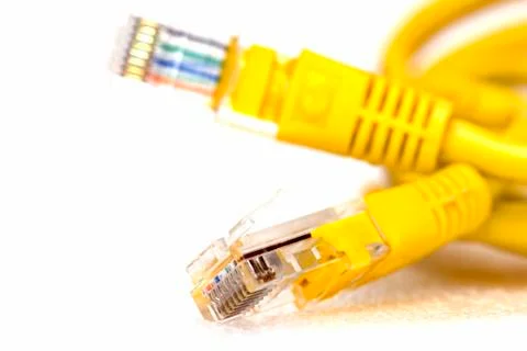 Cable internet. Stock Photos