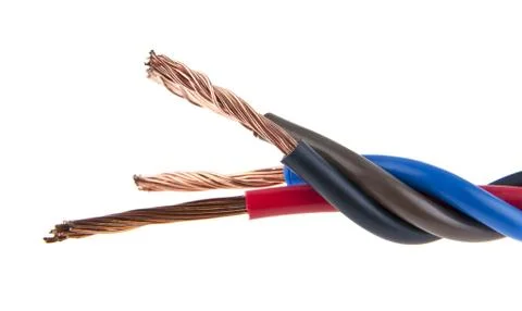 Cable isolated on white background close-up Stock Photos