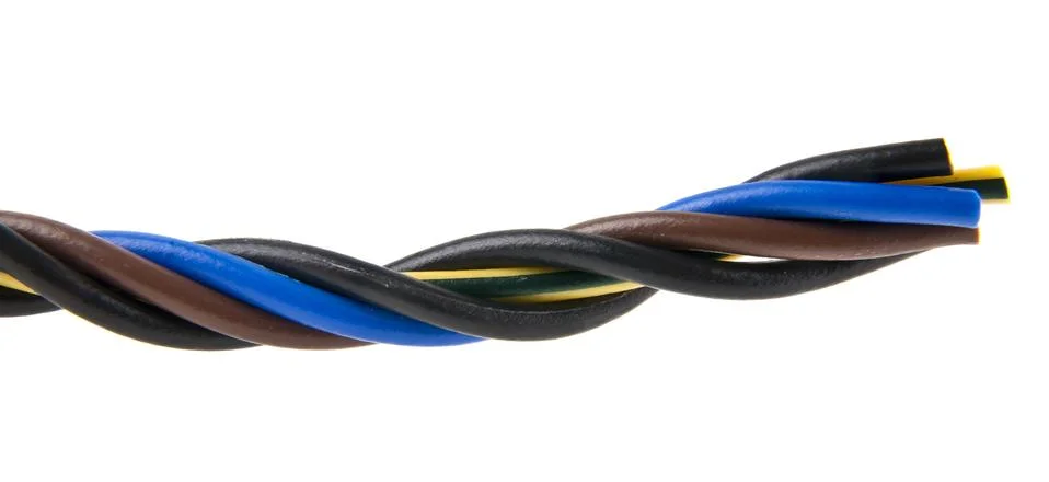 Cable isolated on white background Stock Photos