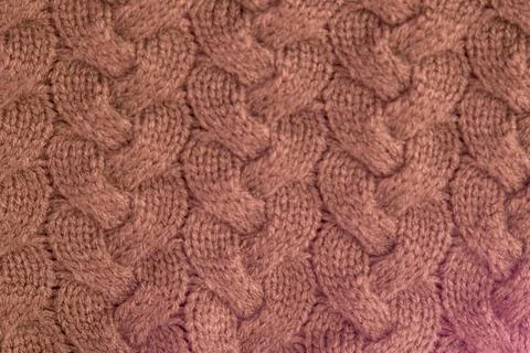 Cable Knit Fabric wool sweater background Foto stock