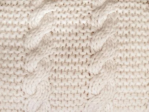 Cable Knit Sweater Pattern Stock Photos