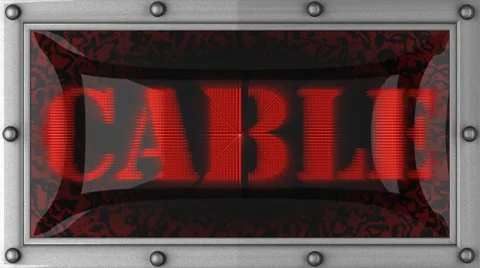 Cable on led Stock Footage 8684294