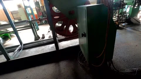 Cable making machines Stock Footage 143187959