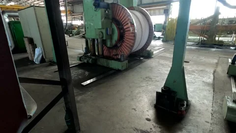 Cable making machines Stock Footage 143188037