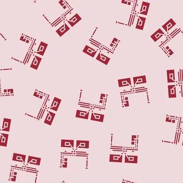 Cable management system gaming rig glyph seamless pattern Illustrazione stock
