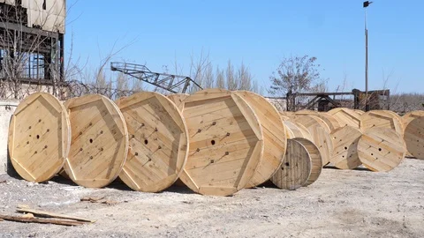 Cable manufacturing in a cable factory Stock Footage 128816338